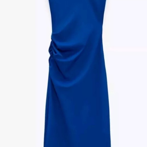 NWT Zara Cobalt Midi Dress - Picture 4 of 5